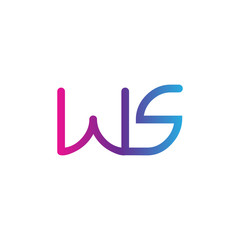 initial letter rounded logo modern, colorful gradient