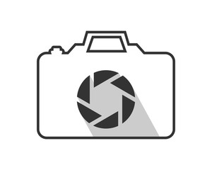 white camera photography photograph photographer lens image vector icon logo