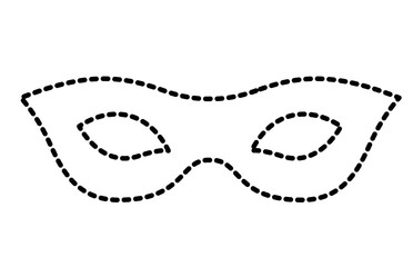 carnival mask celebration icon vector illustration design