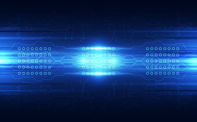 Vector Abstract futuristic circuit board, Illustration high digital technology blue color
