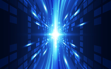 Abstract vector super high speed digital technology concept. background illustration