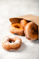 Donuts with sugar