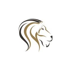 Lion and horse vector illustration