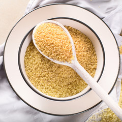 Dry uncooked bulgur