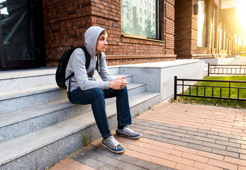 Young Man on the Street