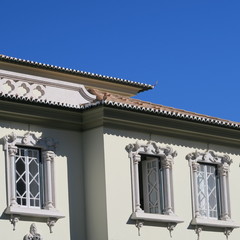 architecture, faro, portugal, white houses, blue sky, overwinter, sky, algarve, winter,