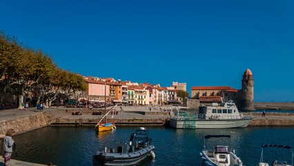 Collioure, côte vermeille, France.