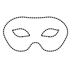 carnival mask celebration icon vector illustration design