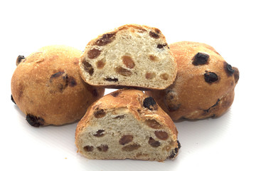 pane rotondo con uvetta secca