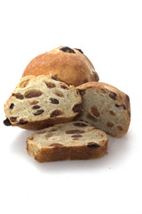 pane rotondo con uvetta secca