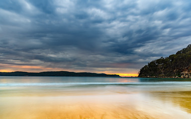 Cloudy Sunrise Seascape