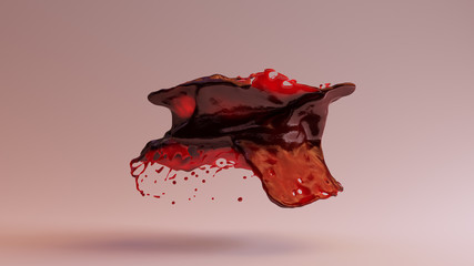 Red Strawberry Jam Splash