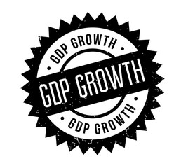 GDP Growth rubber stamp. Grunge design with dust scratches. Effects can be easily removed for a clean, crisp look. Color is easily changed.