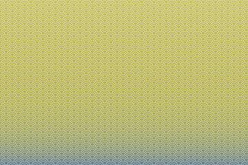 和柄　青海波　黄色