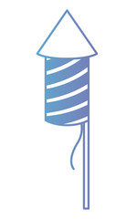 firework rocket isolated icon vector illustration design
