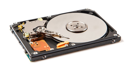 Hard drive (HDD) isolated on white background