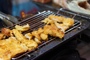 traditional vietnamese cusine at night food market in Ho Chi Minh City, Saigon, Vietnam