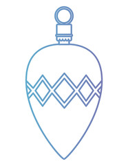 christmas ball hanging decorative vector illustration design
