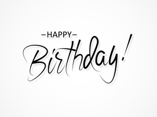 Vector image of happy birthday.