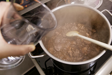 goulash cooking