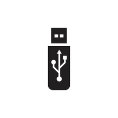 usb icon - vector