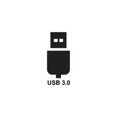 usb icon - vector