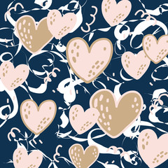 Romantic pattern. Perfect design for posters, cards, textile, web pages.