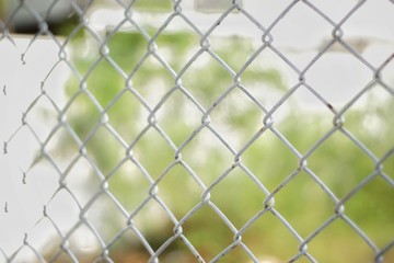 White wire mesh fence texture for background