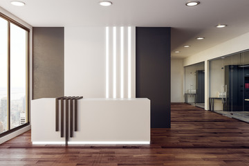Contemporary reception desk