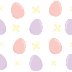 Cute Eggs Easter Pastel  Seamless Pattern