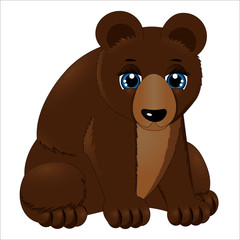 Cute cartoon bear