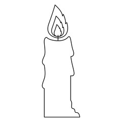 candle flame isolated icon vector illustration design