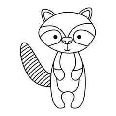 cute beaver woodland character vector illustration design