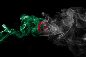 Algeria national smoke flag