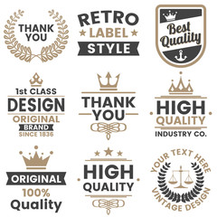 Vintage Retro Vector Logo for banner