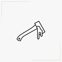 hatchet line icon