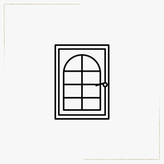 doors line icon
