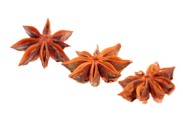 aniseed on the white background