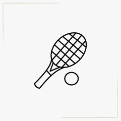 tennis line icon