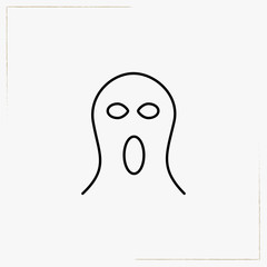 ghost line icon