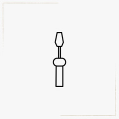 screwdriver line icon