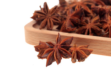 aniseed on the white background
