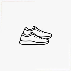 gumshoes line icon