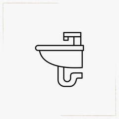 sink line icon