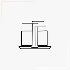 computer network connection line icon