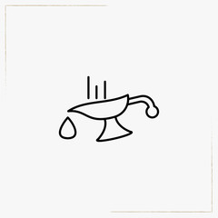 aroma oil line icon