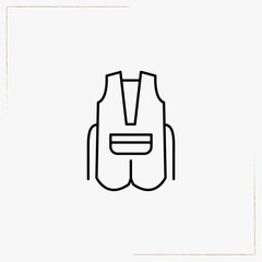 vest line icon
