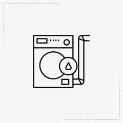 washing machine line icon