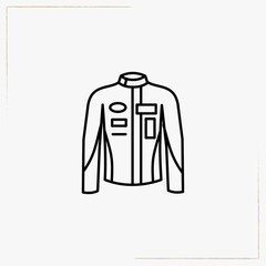 bike dress line icon