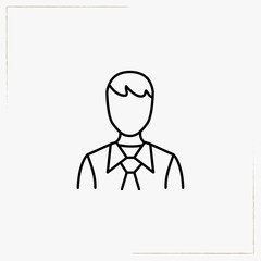 manager avatar line icon
